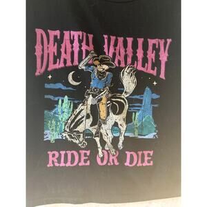 Death Valley Ride Or Die Graphic Tank Top Black Women’s Size S